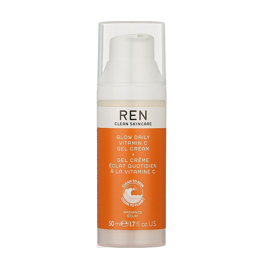 Зволожувальний гель-крем для обличчя REN Clean Skincare Glow Daily Vitamin C Gel Cream з вітаміном C, 50 мл